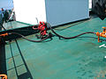 Membrane pump on oil tanker deck.jpg